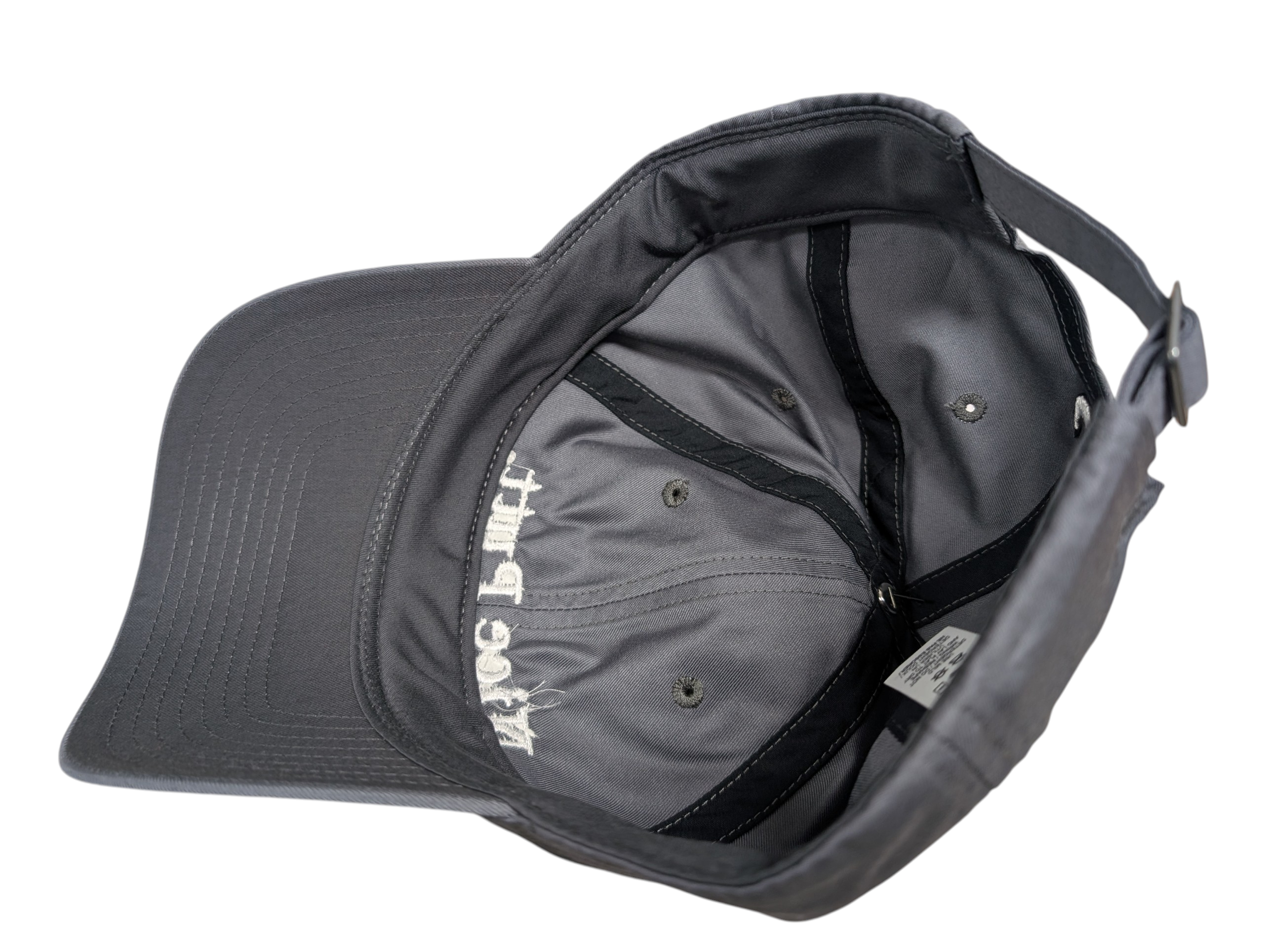 Nike Unstructured Cotton/Poly Twill Cap - Dark Grey (Nice Putt - Text Only Embroidery in White)